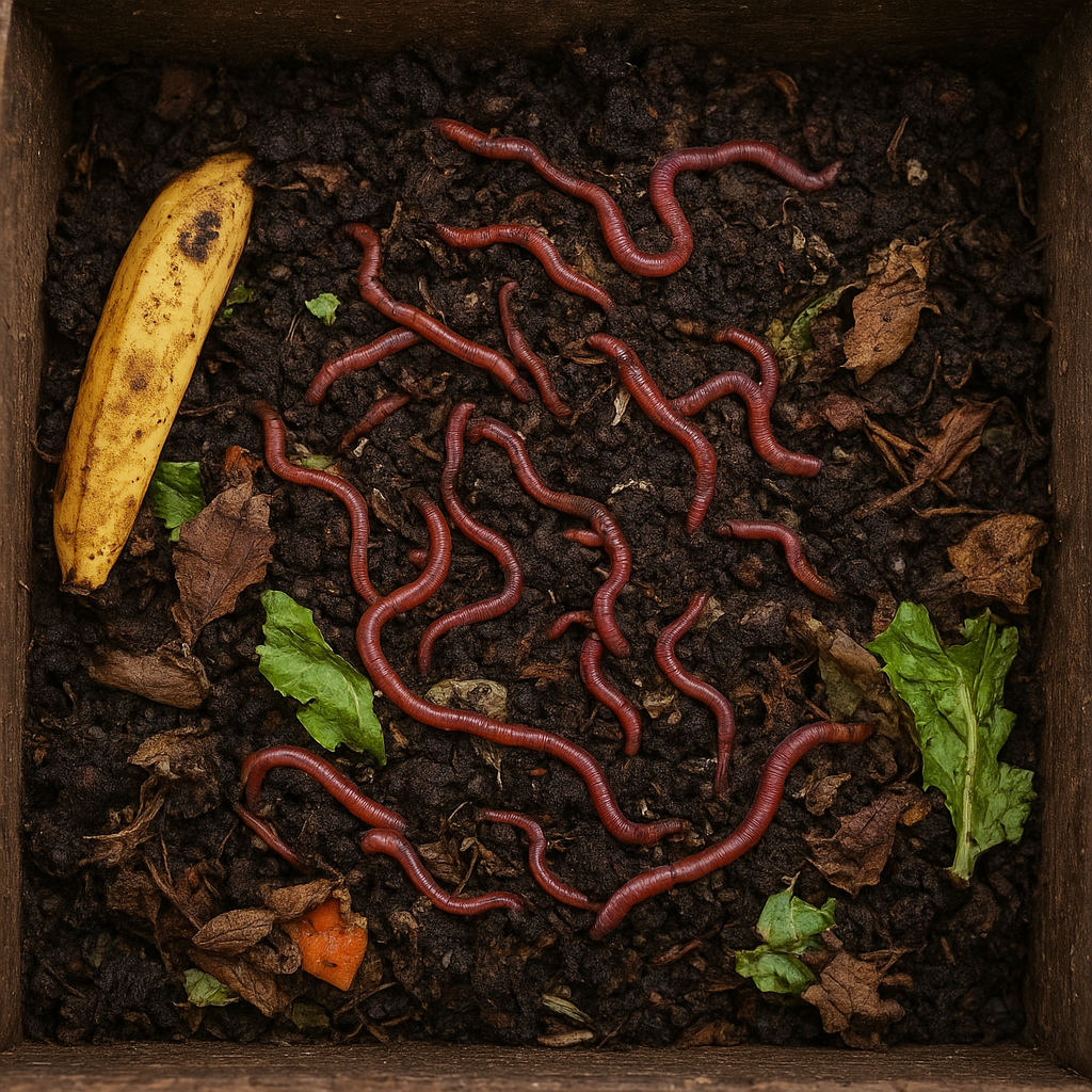 Role of Earthworms in Vermicomposting