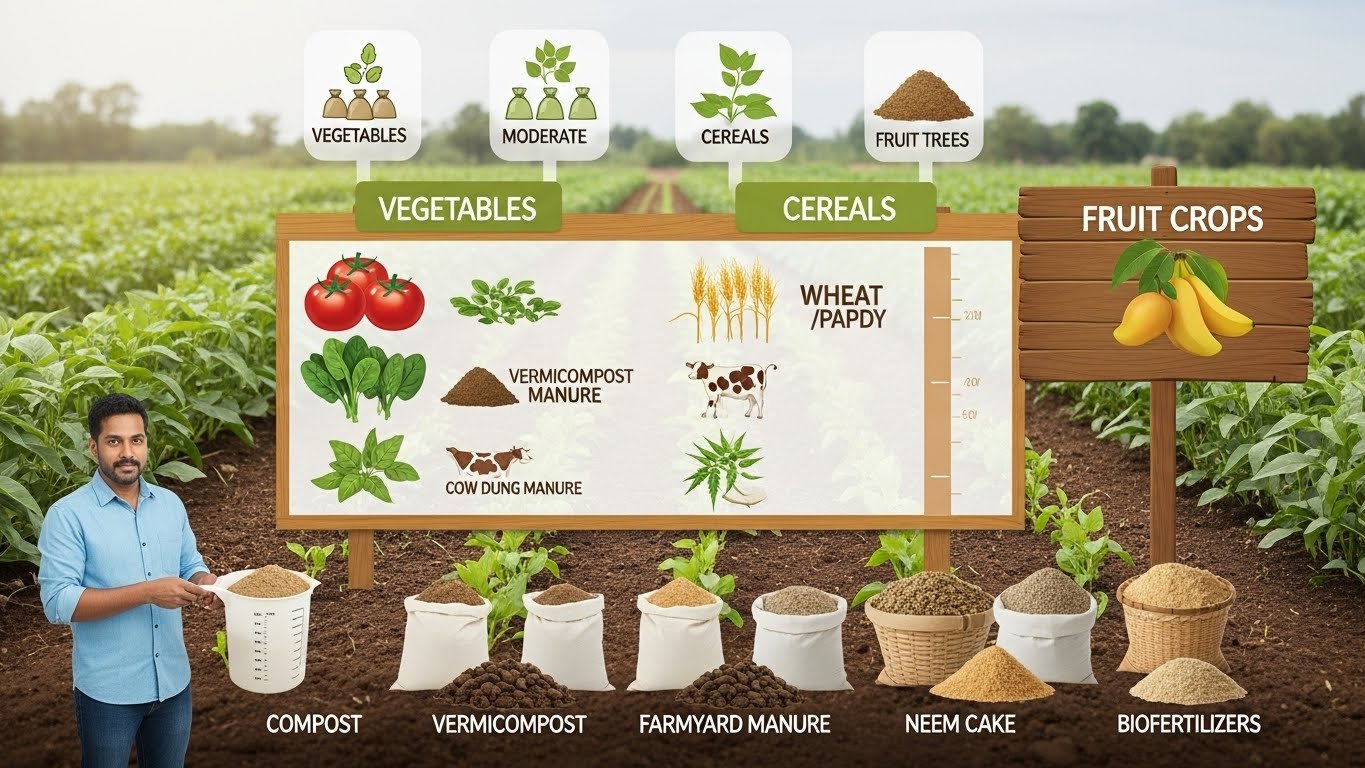Organic Fertilizer Dosage Guide for Different Crops