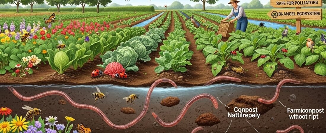 How Organic Fertilizers Support Beneficial Insects and Pollinators