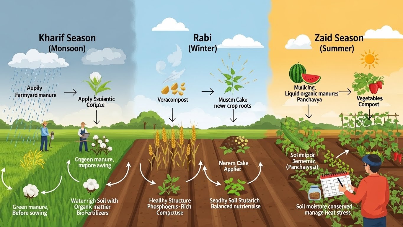 Seasonal Organic Fertilizer Planning for Indian Crops