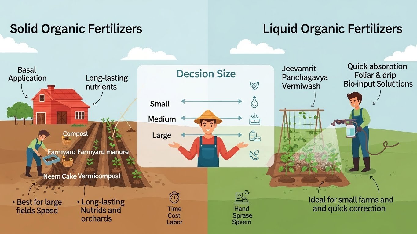 Solid vs Liquid Organic Fertilizers – Which Is Better and When