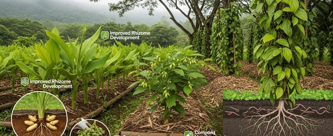 Best Organic Fertilizers for Spices (Turmeric, Cardamom, Black Pepper)