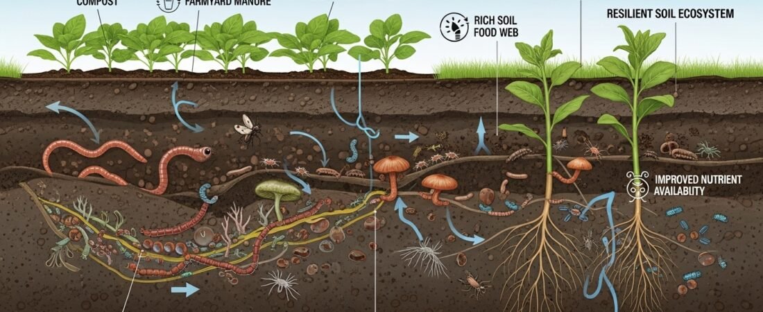 How Organic Fertilizers Improve Soil Biodiversity