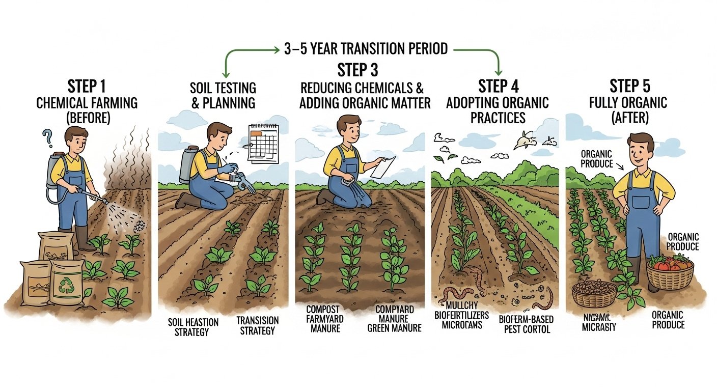 How to Transition from Chemical to Organic Farming Step by Step