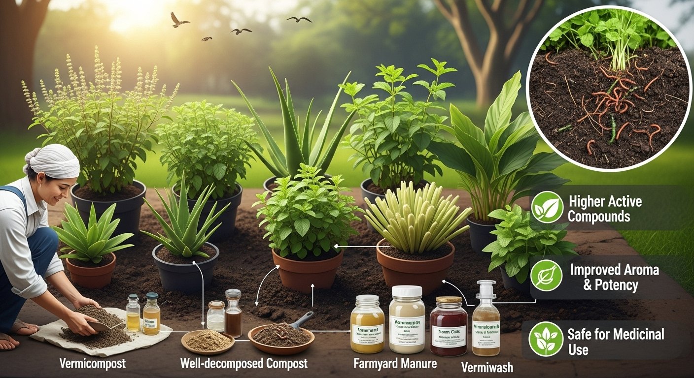 Organic Fertilizers for Medicinal Plants and Herbs