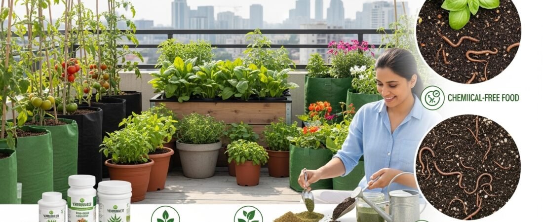 Organic Fertilizers for Urban Terrace and Kitchen Gardening