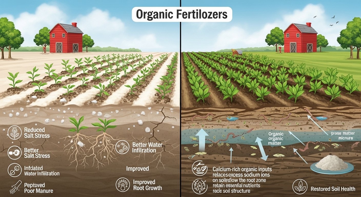 How Organic Fertilizers Reduce Soil Salinity Problems