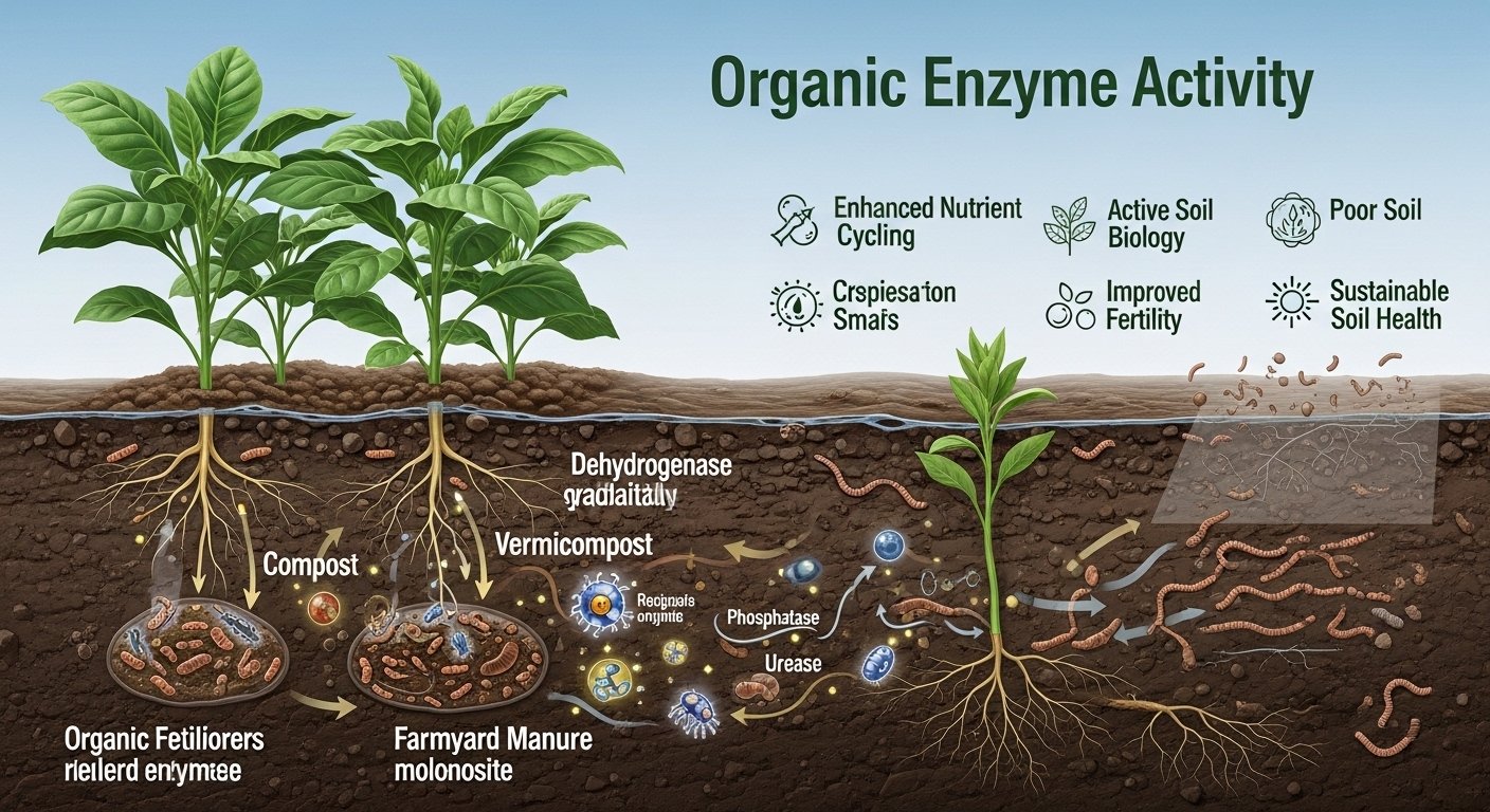 How Organic Fertilizers Support Soil Enzyme Activity