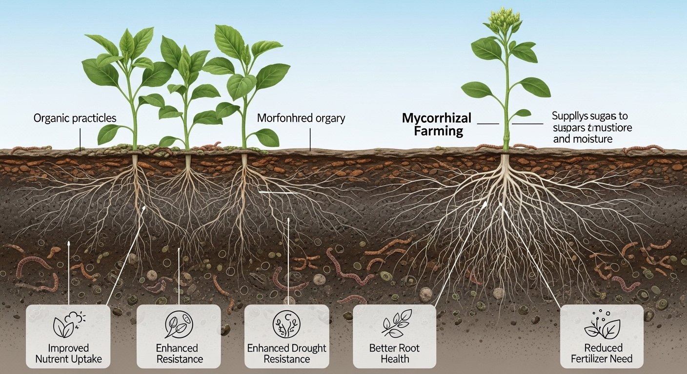 Role of Mycorrhizal Fungi in Organic Farming