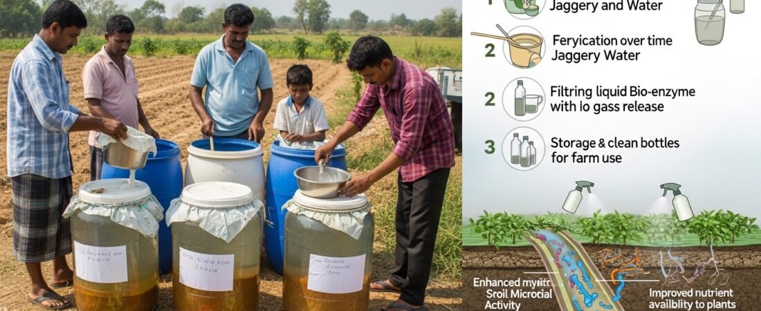 Bio-Enzymes in Organic Farming – Preparation & Uses