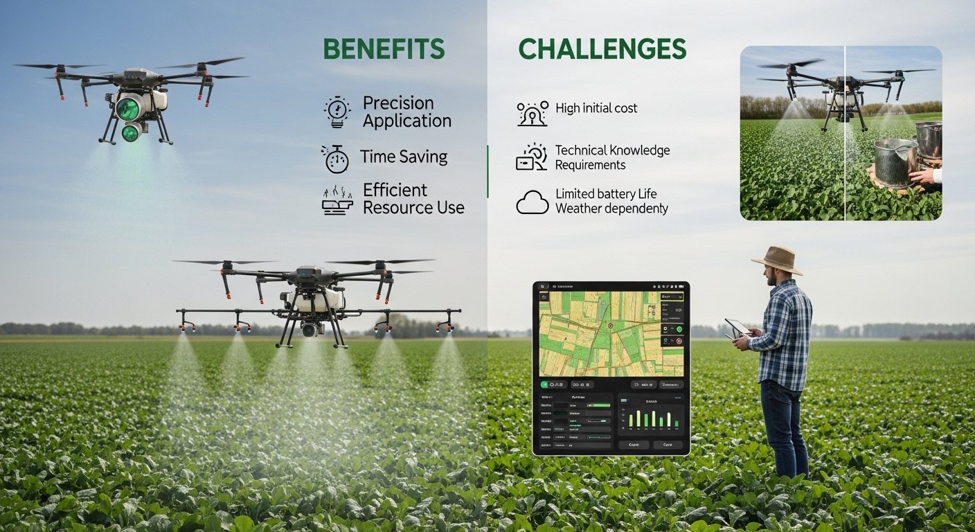 Drone Technology in Organic Farming: Benefits & Challenges