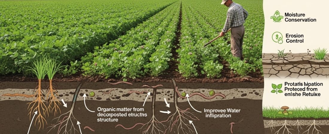 How Cover Crops Improve Soil Structure in Organic Fields