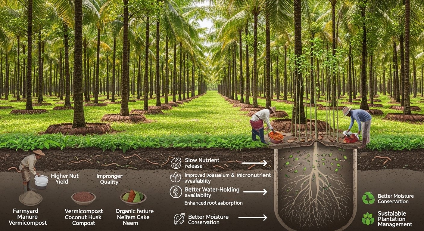 Organic Fertilizers for Coconut and Arecanut Plantations