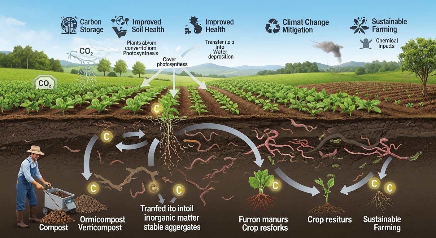Soil Carbon Sequestration Through Organic Farming