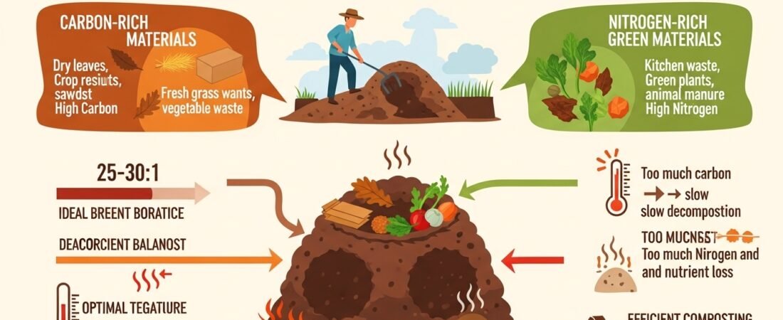 Understanding C:N Ratio in Organic Composting