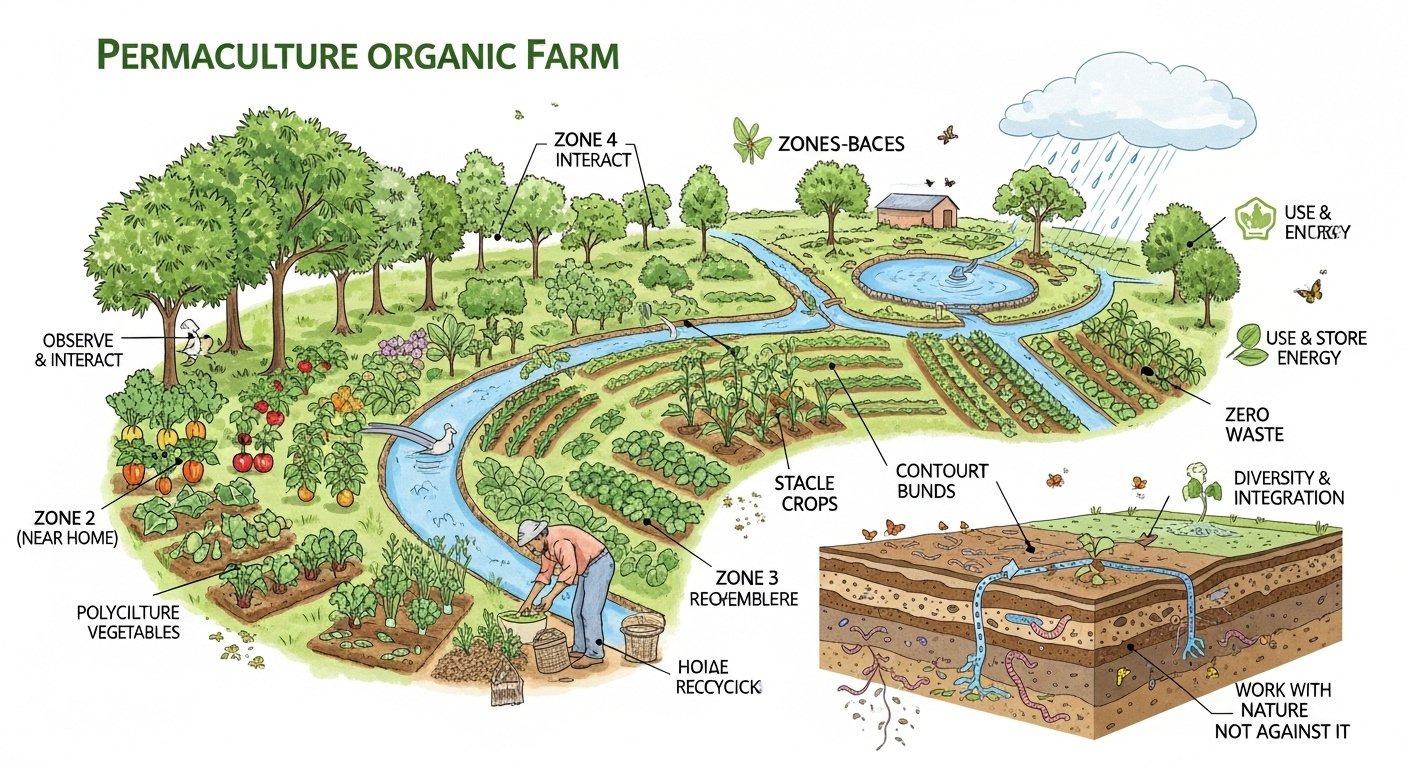 Permaculture Principles in Indian Organic Farming