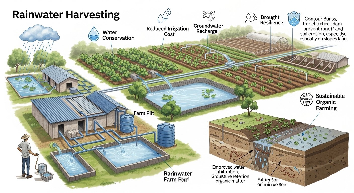 Rainwater Harvesting for Organic Farms