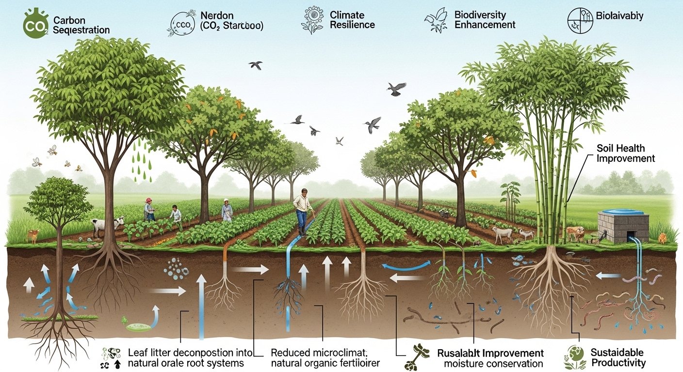 Role of Agroforestry in Climate-Smart Organic Farming