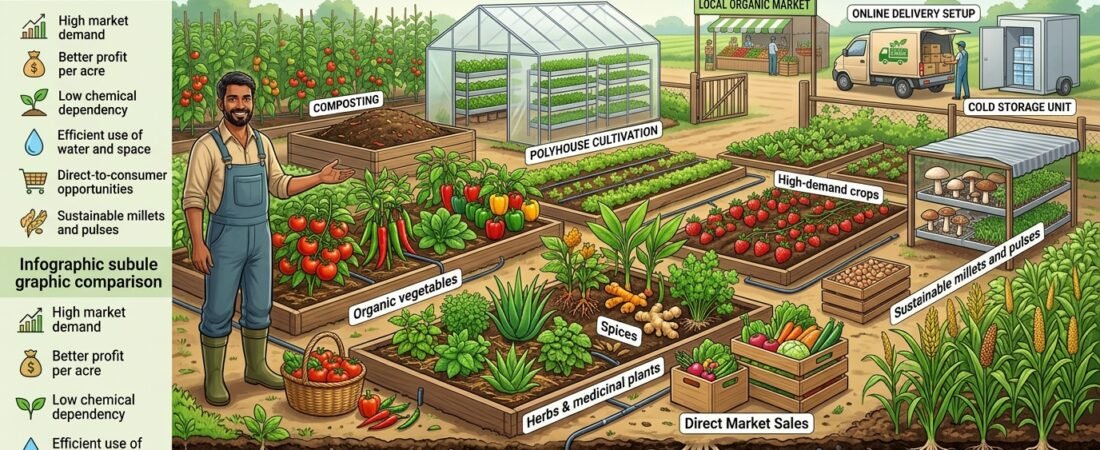 Best Organic Crops for Small Farmers with High Profit Margins