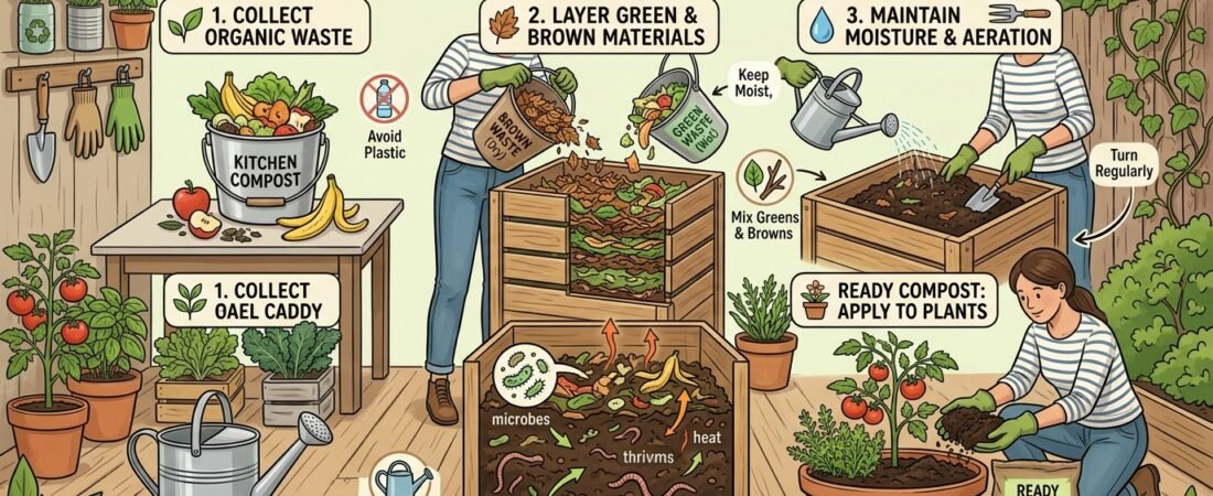 Composting with Organic Waste: Beginner’s Tips