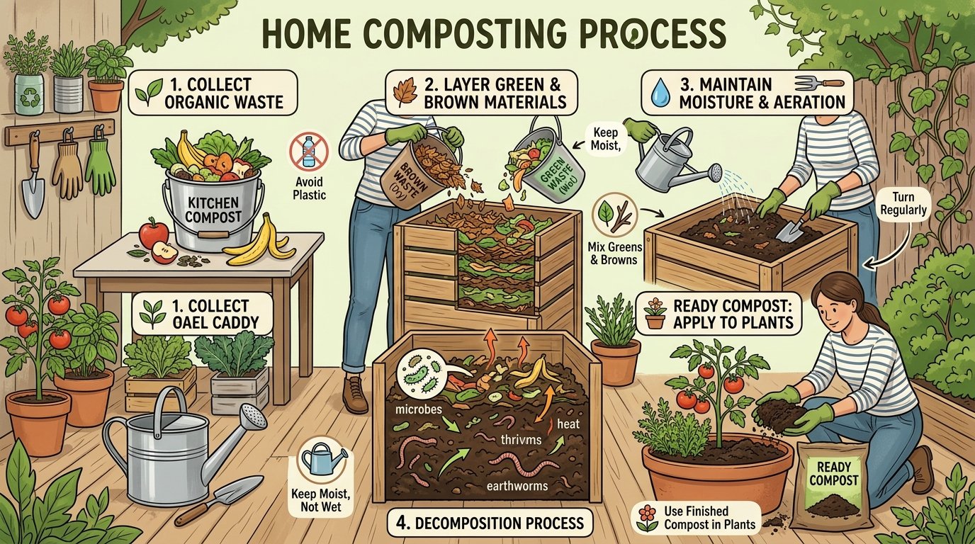 Composting with Organic Waste: Beginner’s Tips