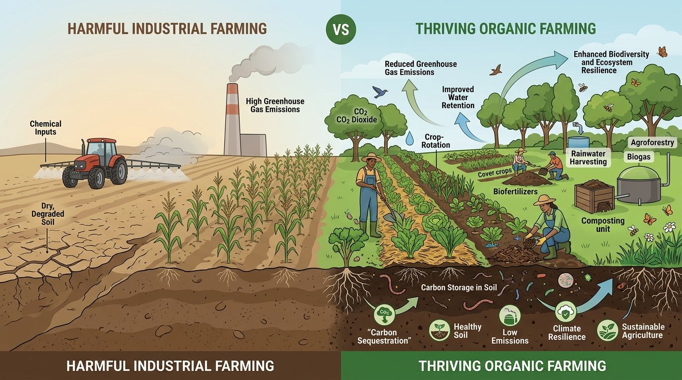 How Organic Farming Helps Fight Climate Change