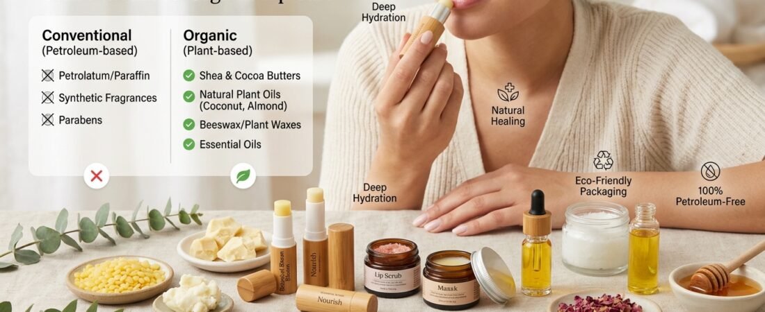 Organic Lip Care: Beyond Petroleum-Based Balms
