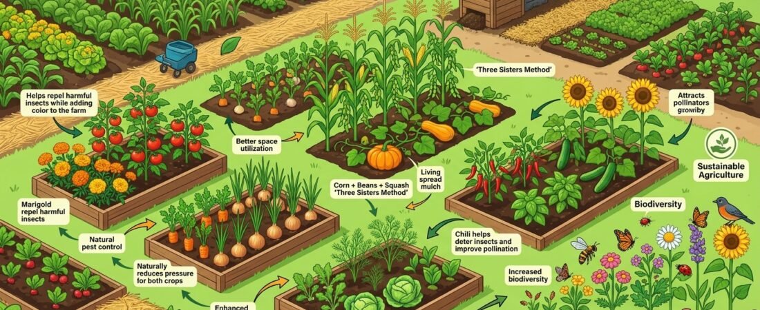 Best Companion Planting Combinations for Organic Farms