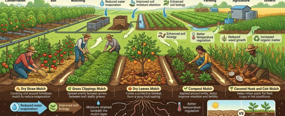 Organic Mulching Techniques to Improve Soil Moisture
